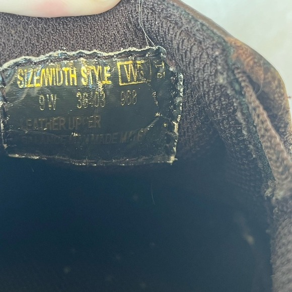 Wonderlite Brown Leather Cushioned Vented Men's Supportive Shoes Walter Style 9W - Picture 6 of 8